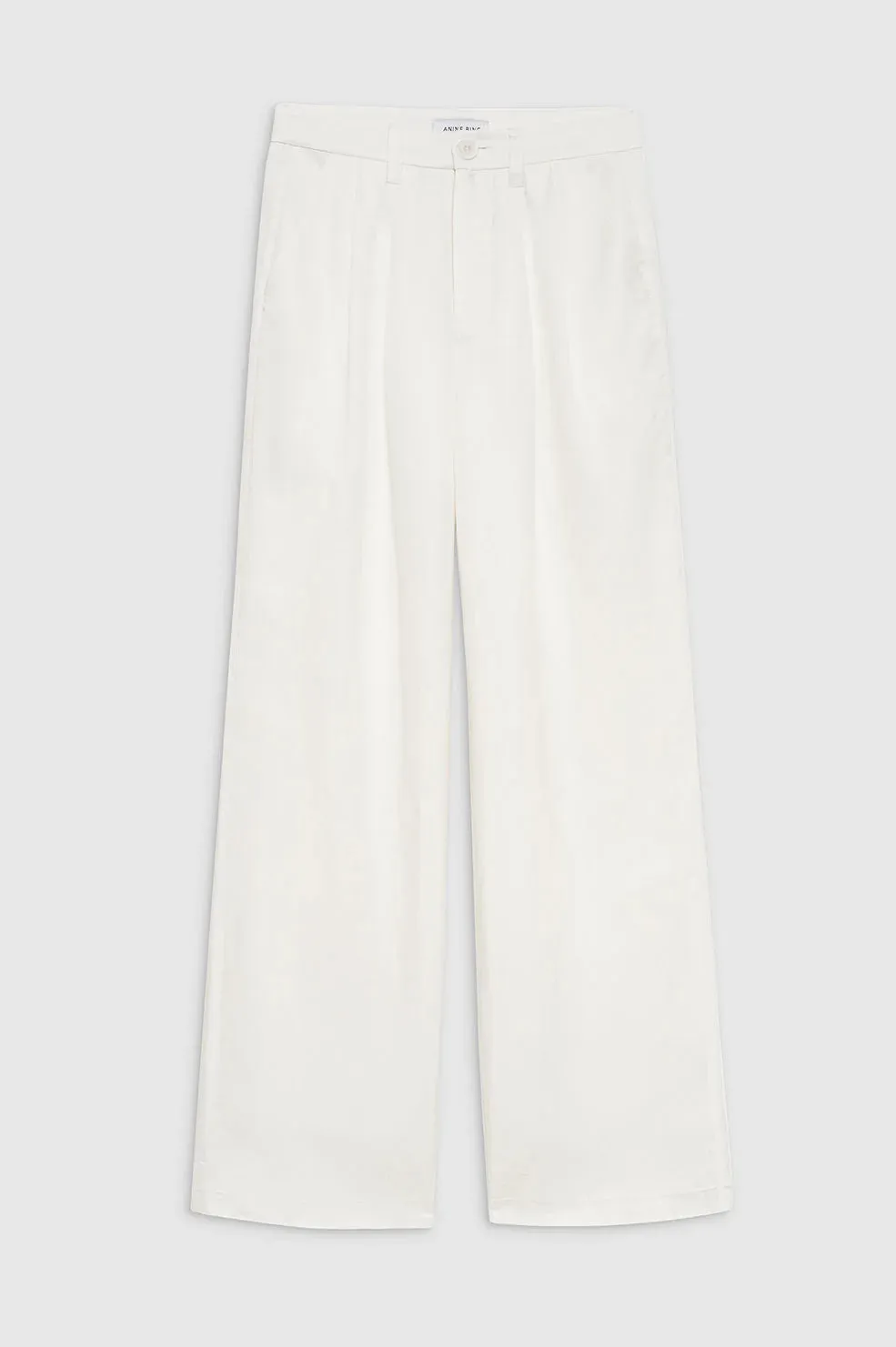 AB Carrie Pant - White Linen Blend