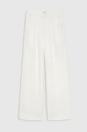 AB Carrie Pant - White Linen Blend