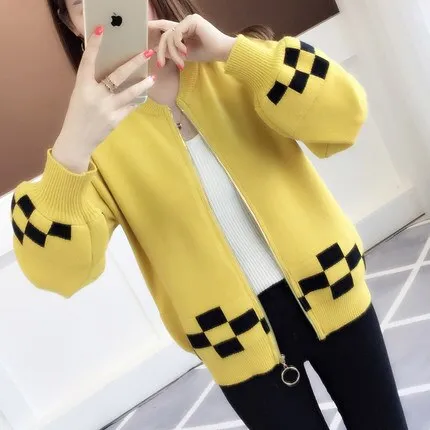 autumn knit cardigan women's