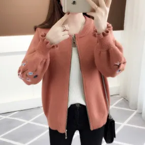 autumn knit cardigan women's