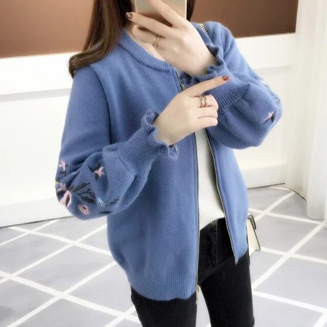 autumn knit cardigan women's