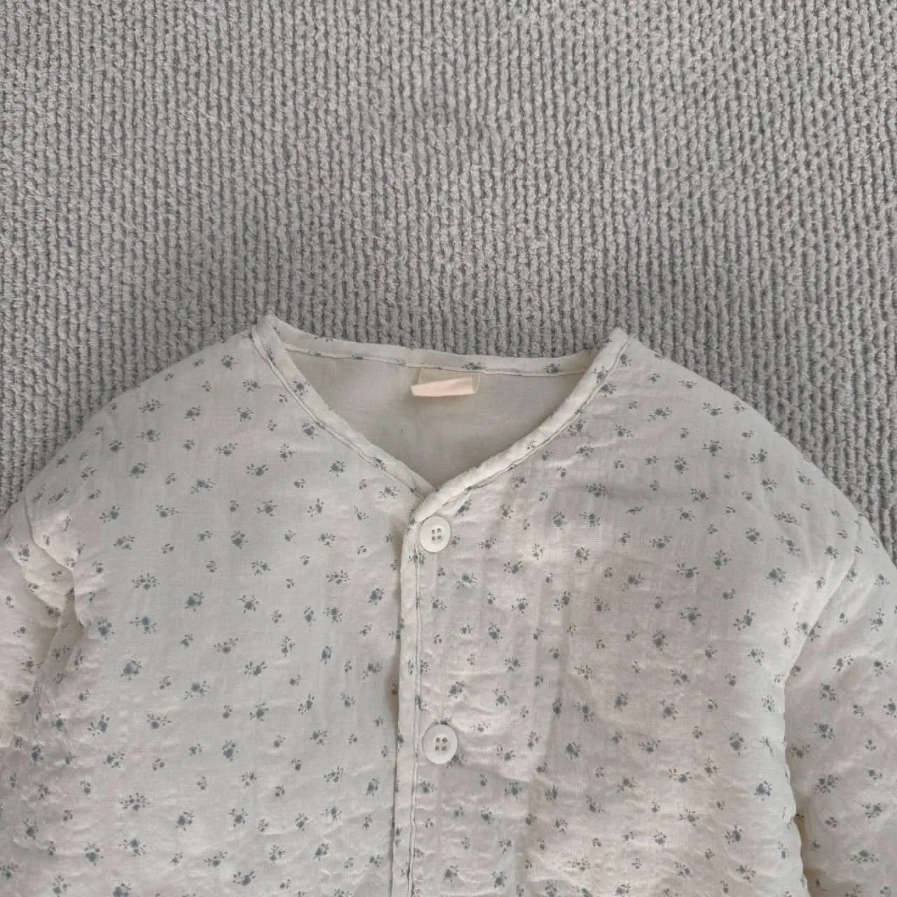 Baby Bella S25 Floral/Carrot Rabbit Printed Quilted Collarless Jacket (6m-3y) - 2 Colors