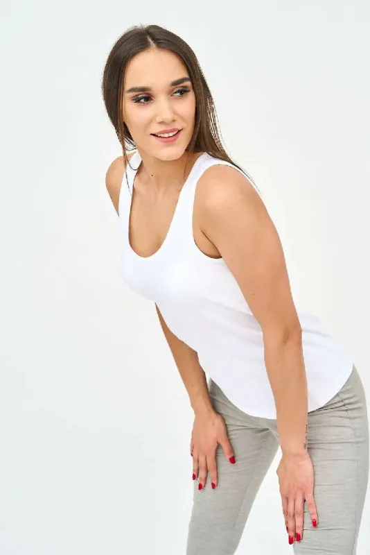 Basic Women's Vests in White