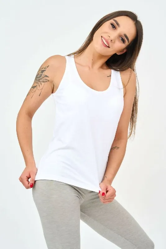 Basic Women's Vests in White