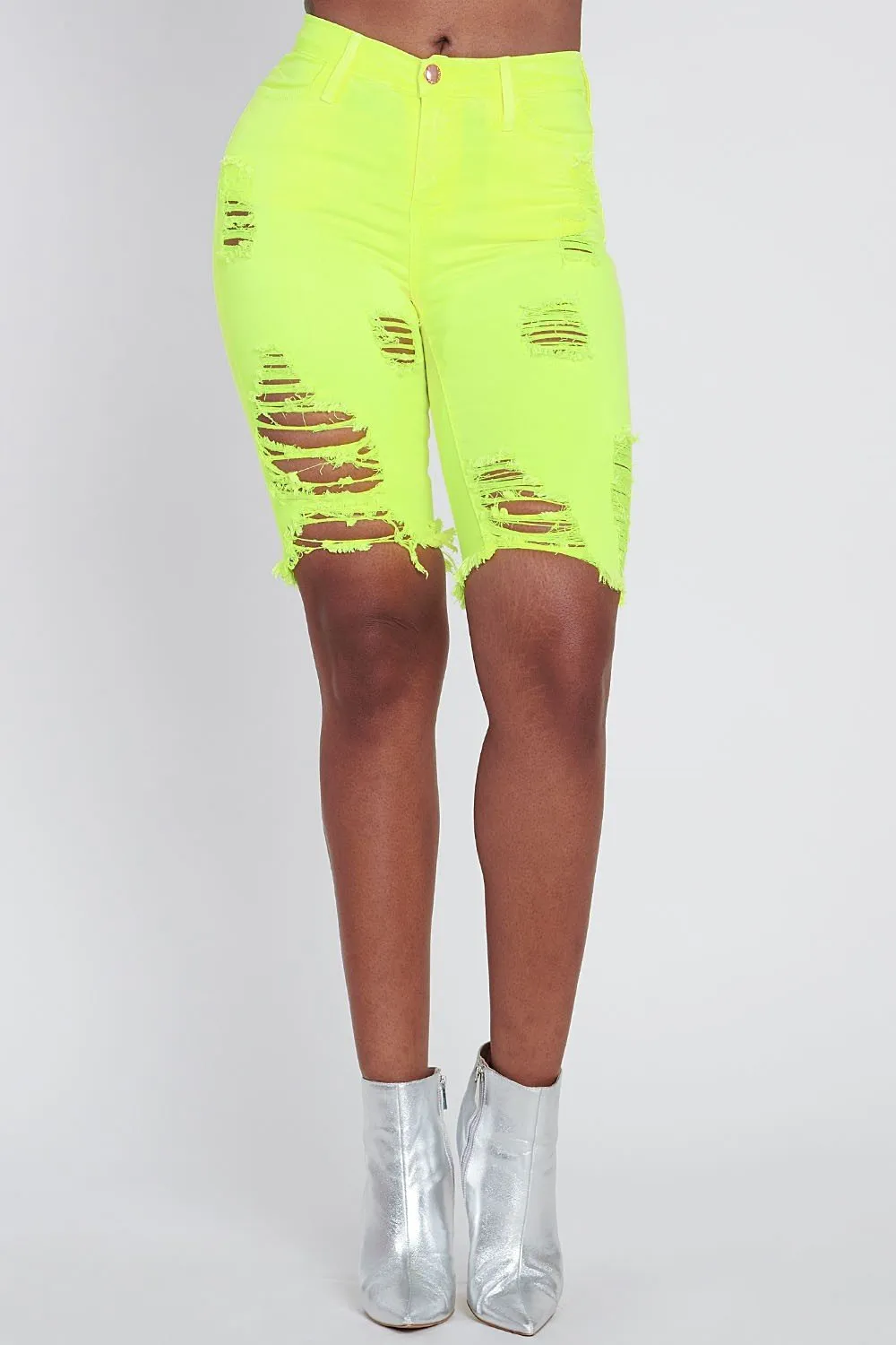 Bold Yellow Neon Capri Pants