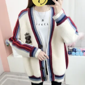 Cardigan Feminino Imitated Mink
