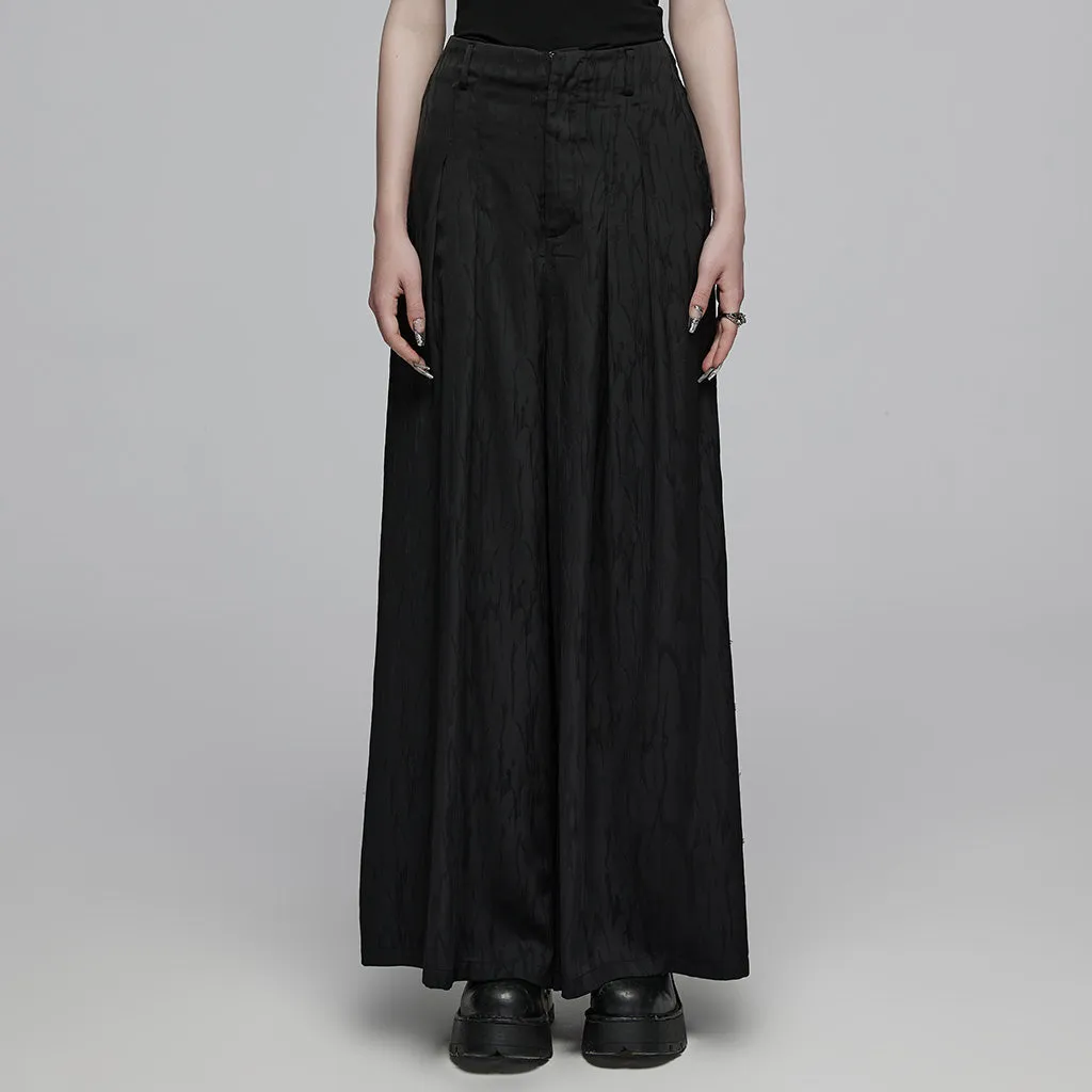 Chinese style jacquard wide leg pants OPK-528XCF