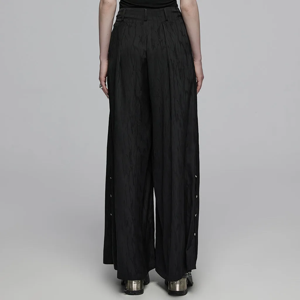 Chinese style jacquard wide leg pants OPK-528XCF