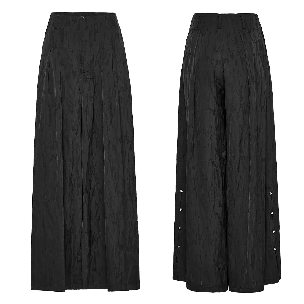 Chinese style jacquard wide leg pants OPK-528XCF