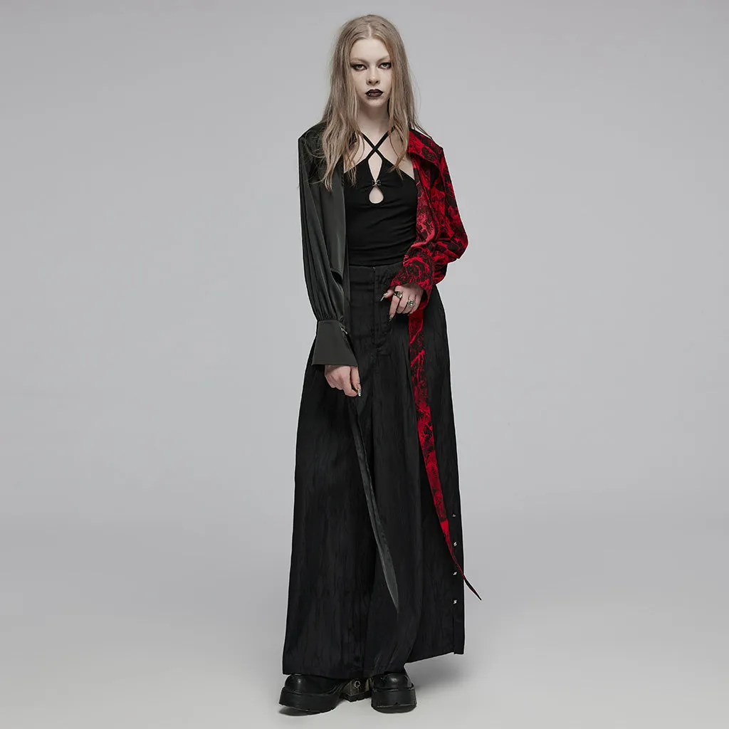 Chinese style jacquard wide leg pants OPK-528XCF