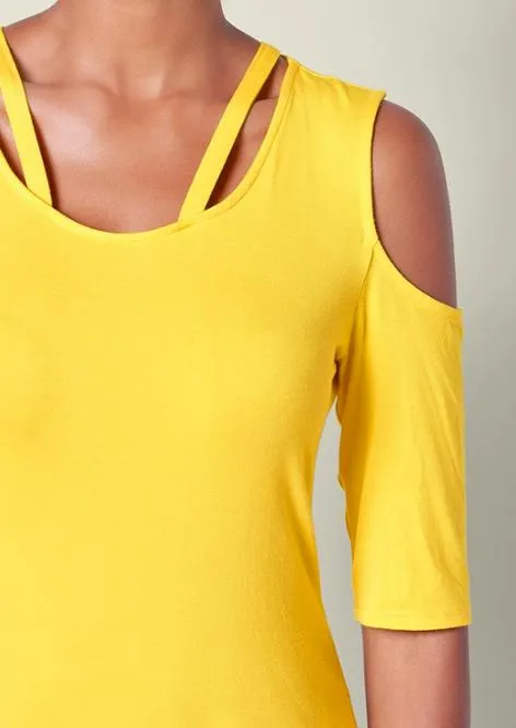 Cold Shoulder Strappy Tee