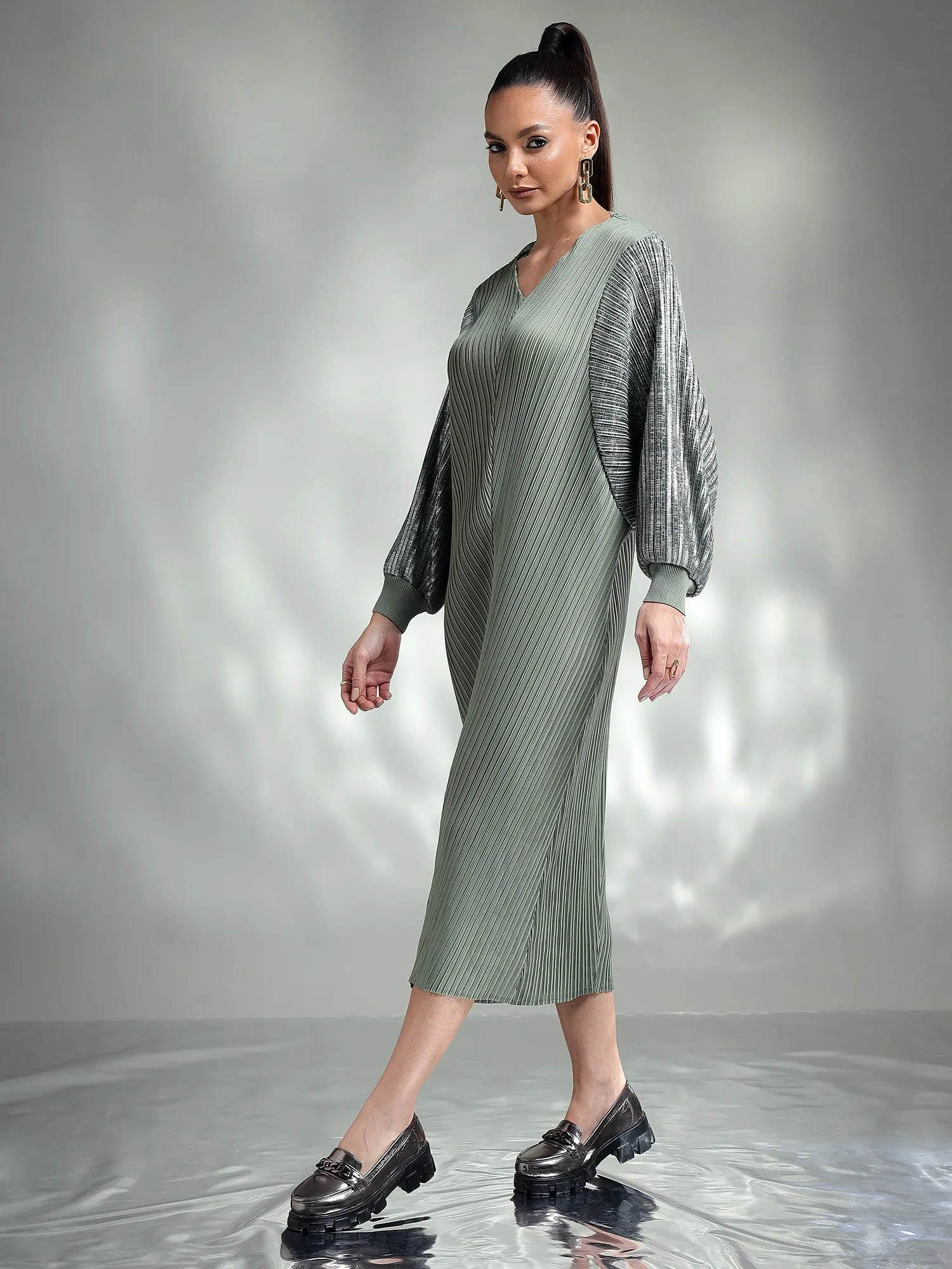 Doria Metallic Dress