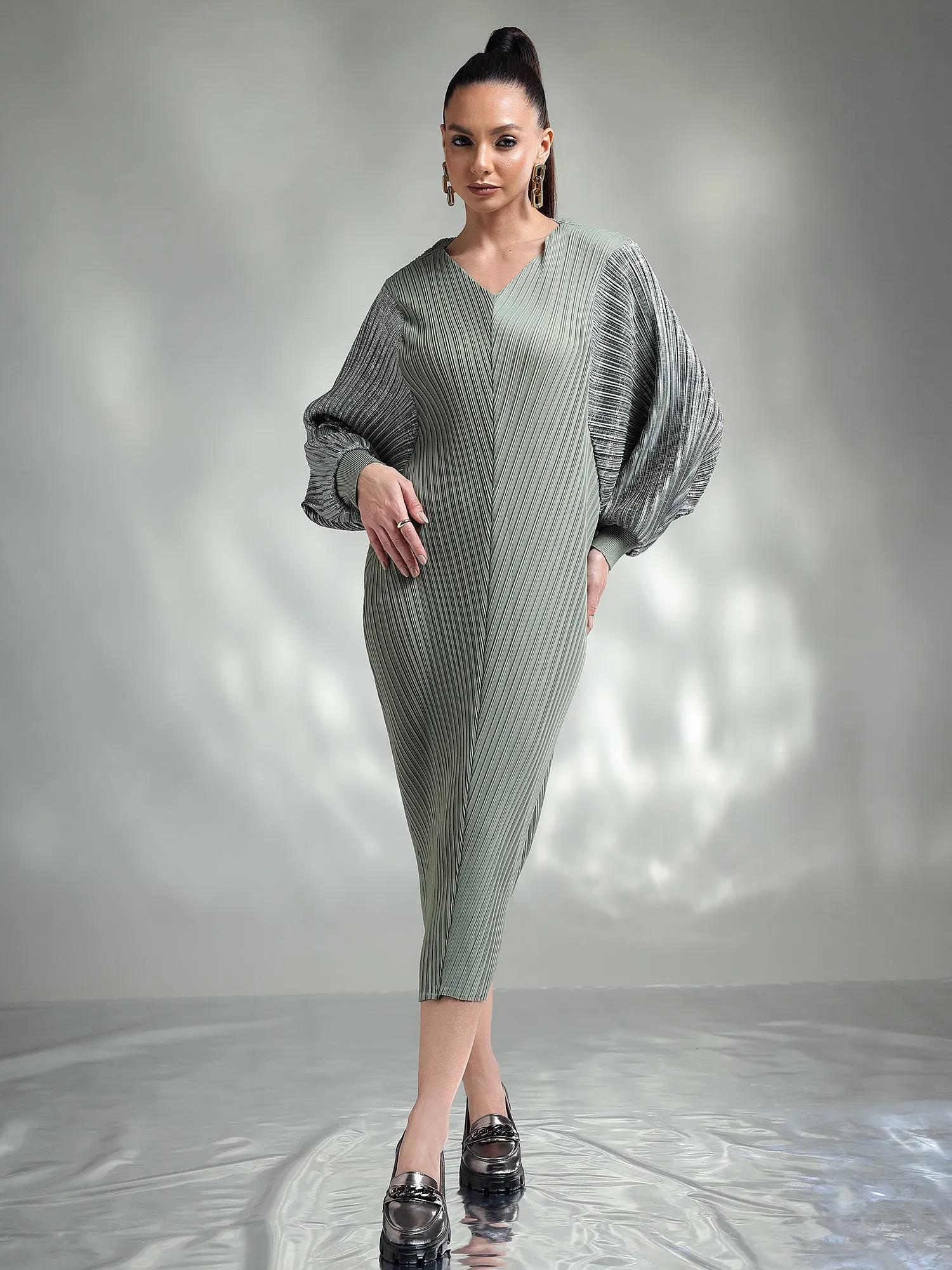 Doria Metallic Dress