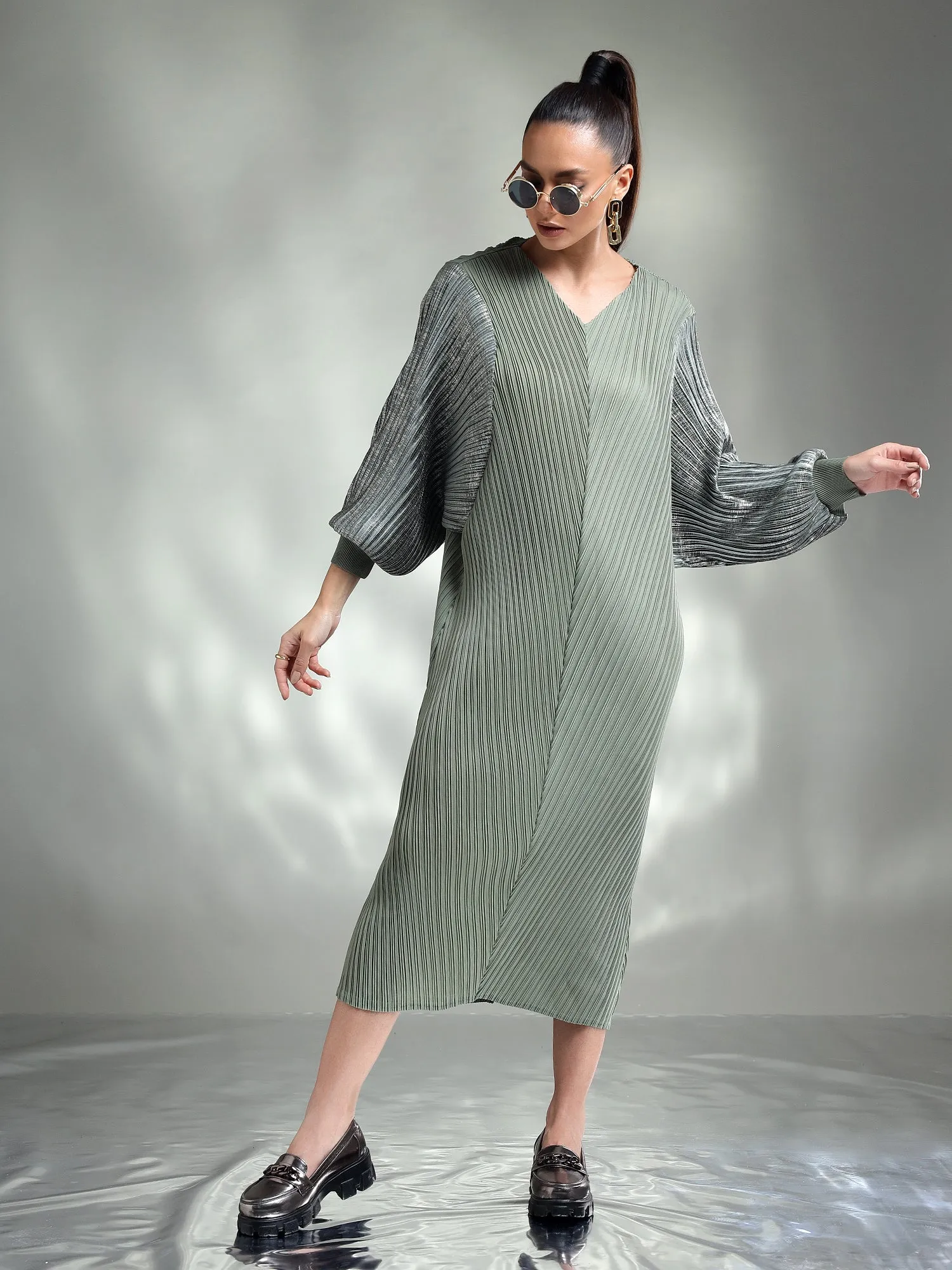 Doria Metallic Dress