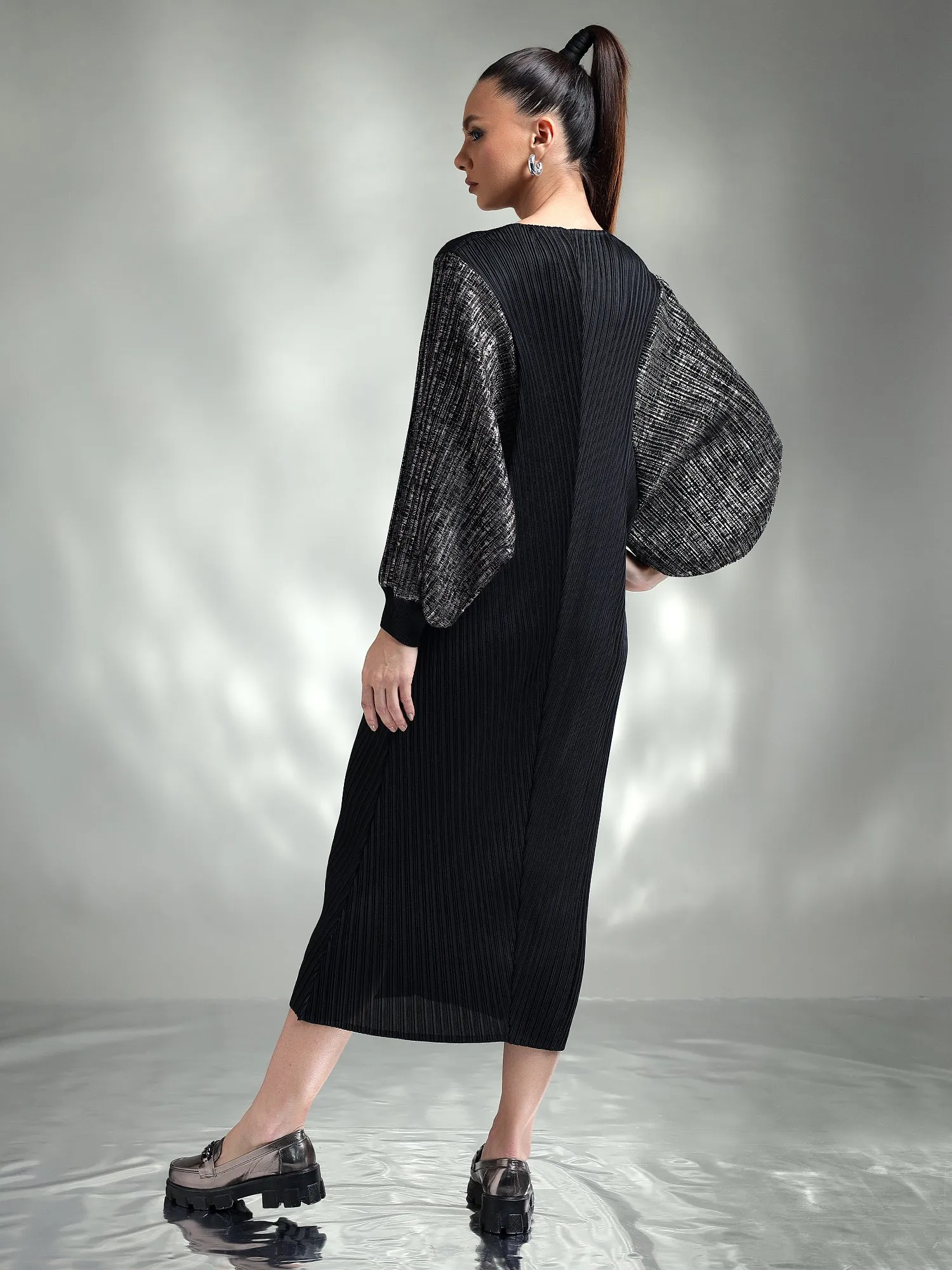 Doria Metallic Dress
