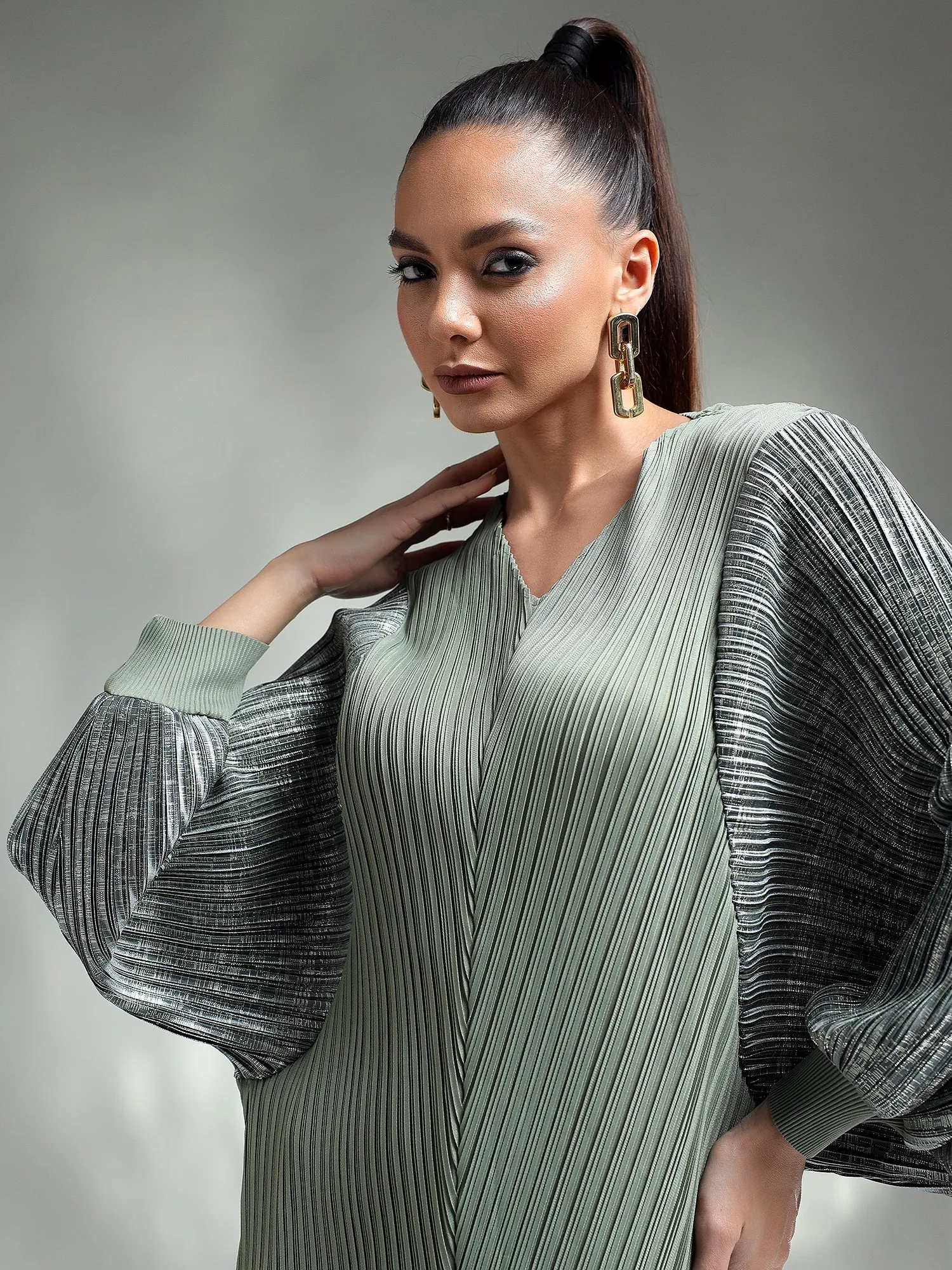 Doria Metallic Dress