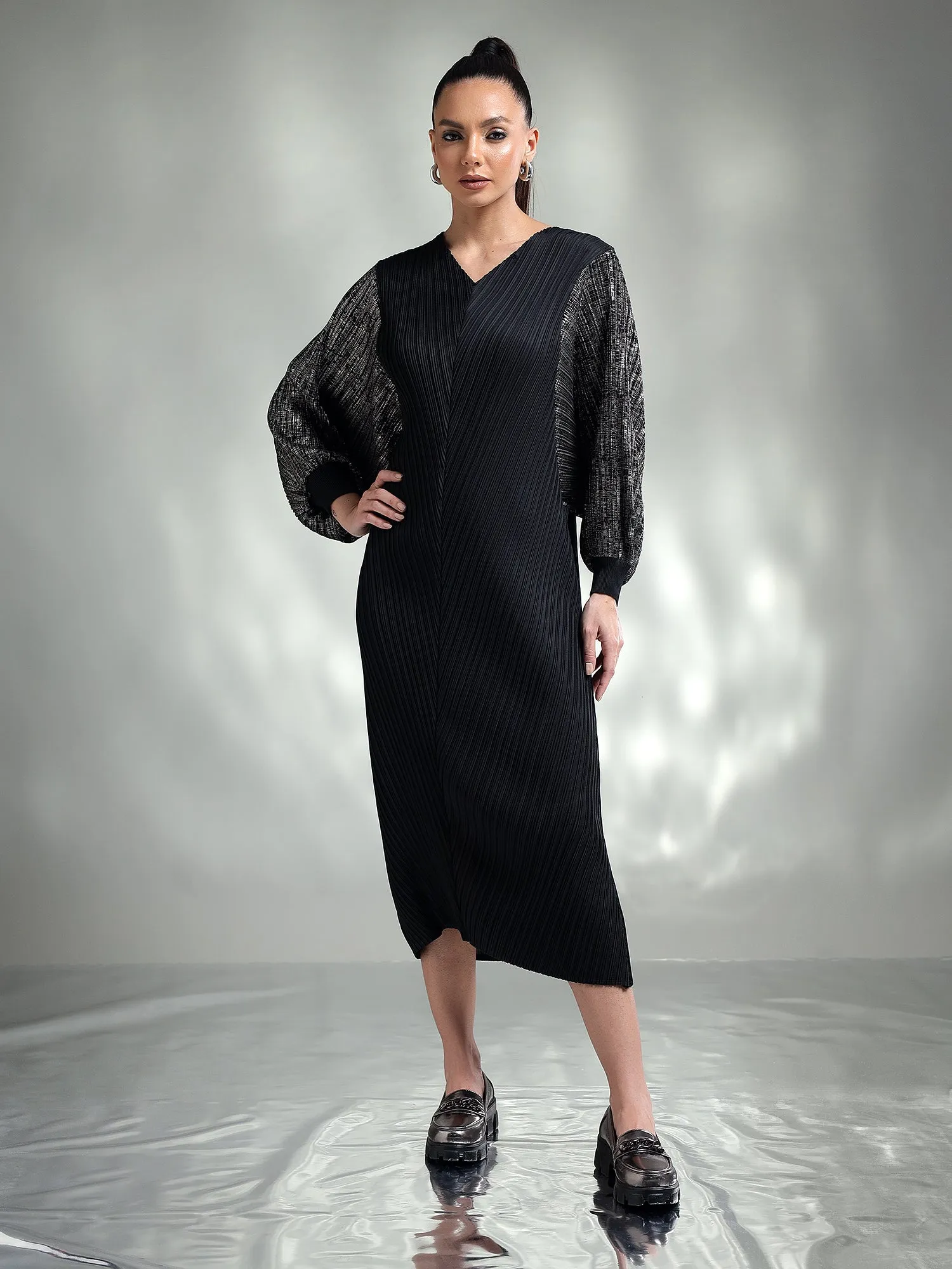 Doria Metallic Dress