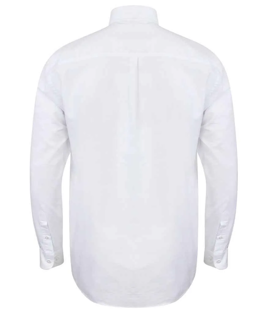 Henbury Modern Long Sleeve Classic Fit Oxford Shirt
