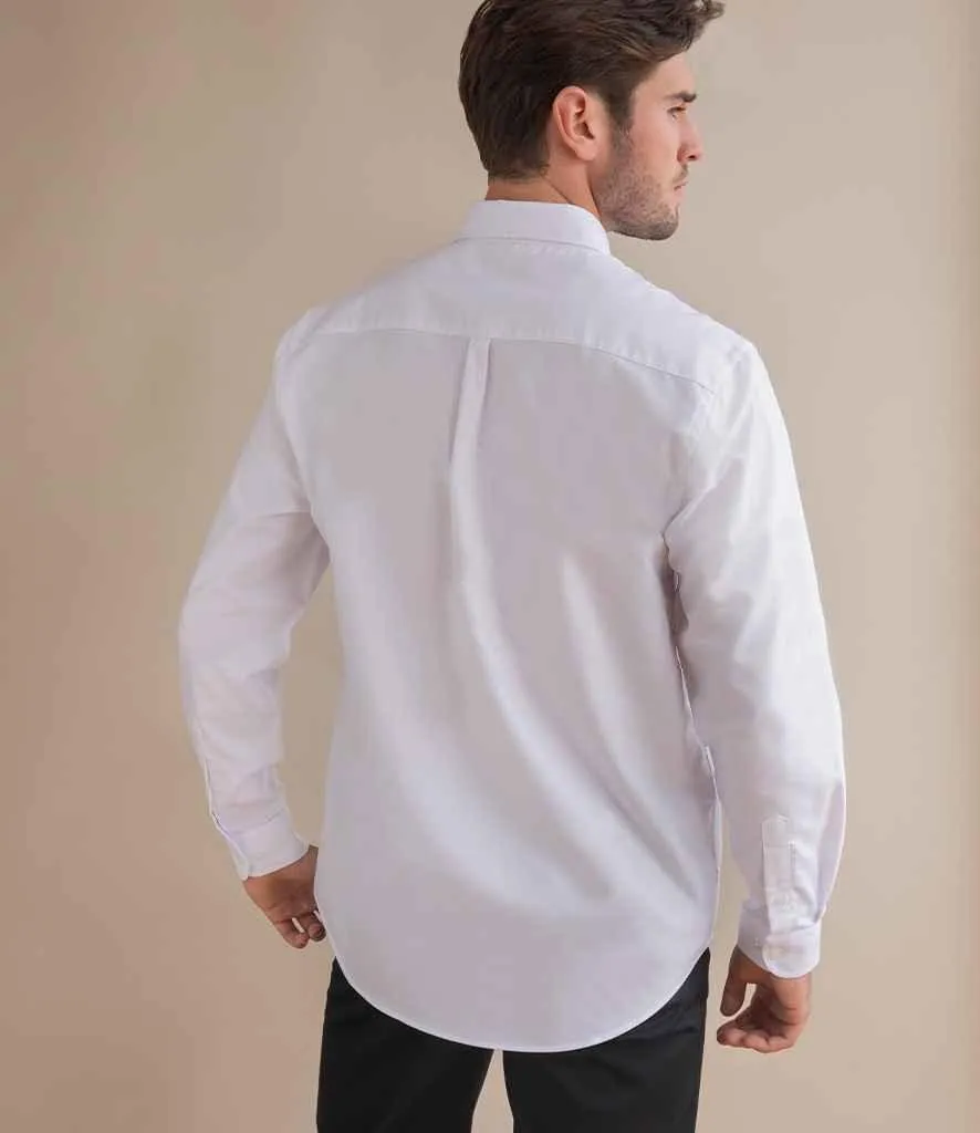 Henbury Modern Long Sleeve Classic Fit Oxford Shirt
