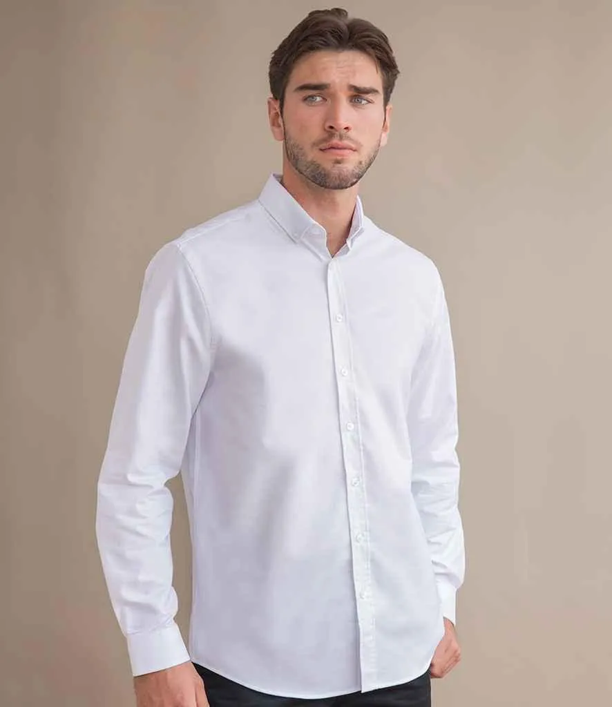 Henbury Modern Long Sleeve Classic Fit Oxford Shirt