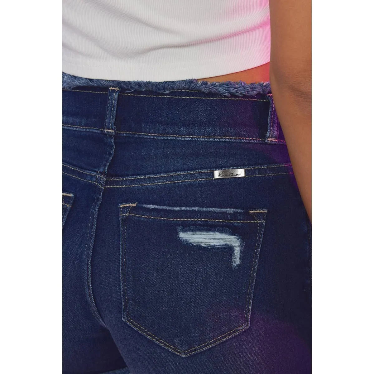 KanCan Double Button Shorts
