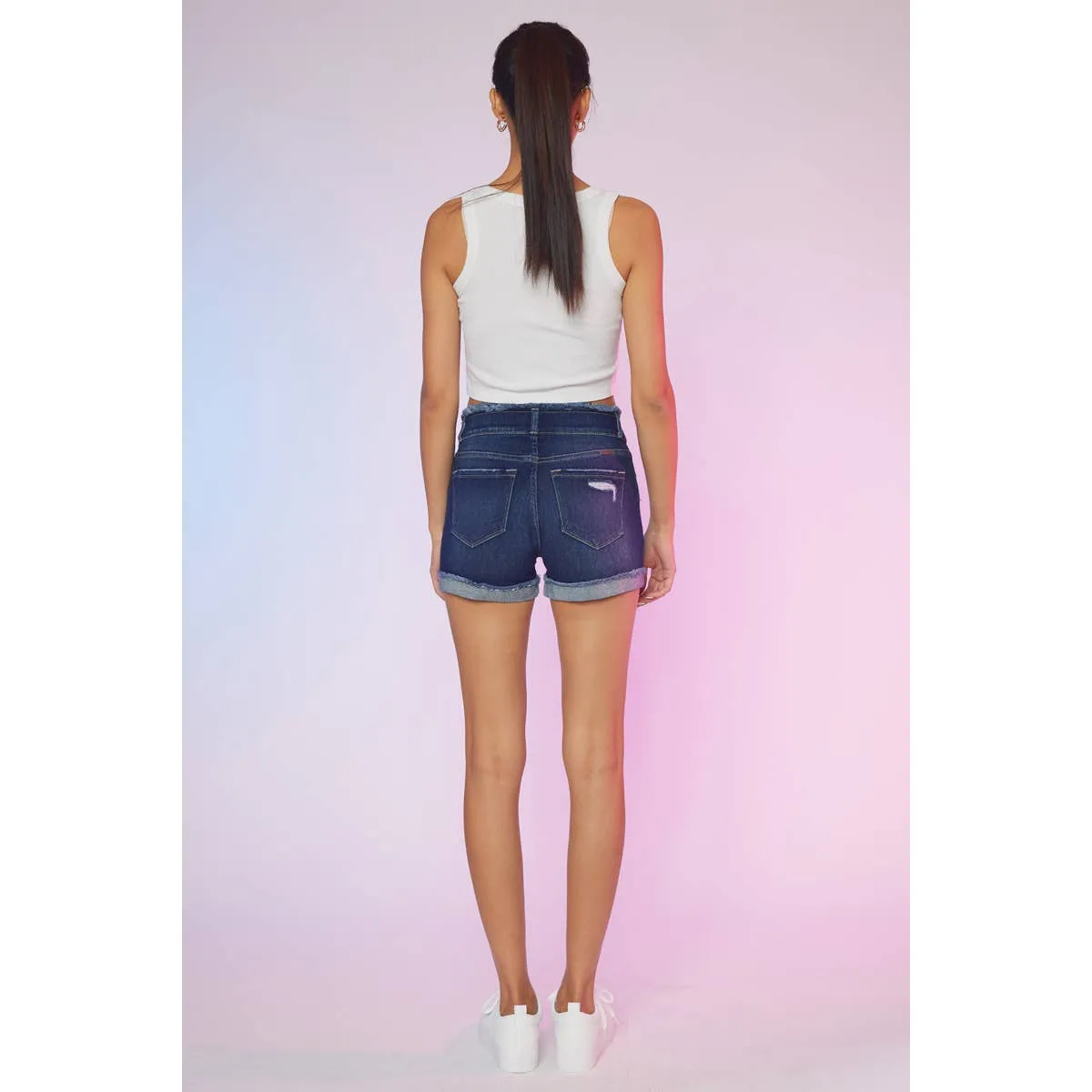 KanCan Double Button Shorts