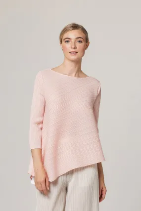 Kira Diagonal Plissé Top