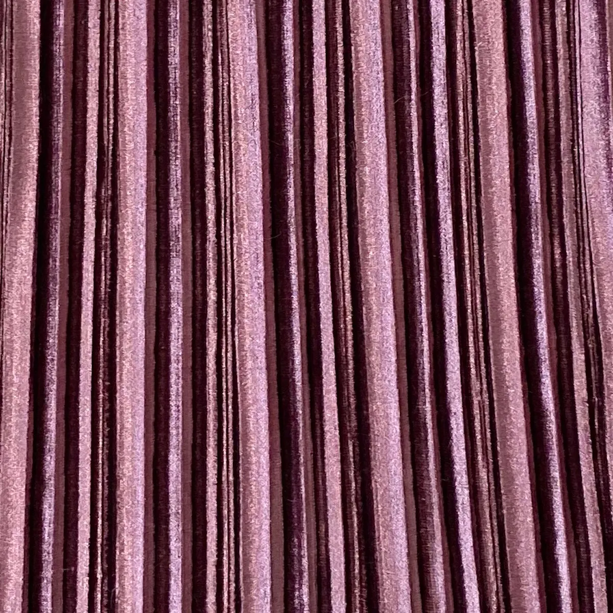 Mauve Pink Pleated Stretch Velvet Fabric