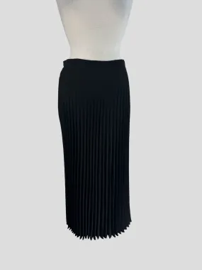 Max Mara black pleated midi skirt size UK12/US8