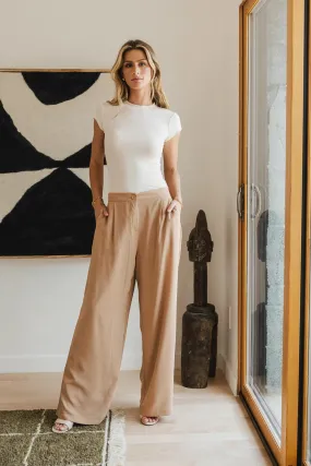 Morgan Wide Leg Pants in Brown - FINAL SALE