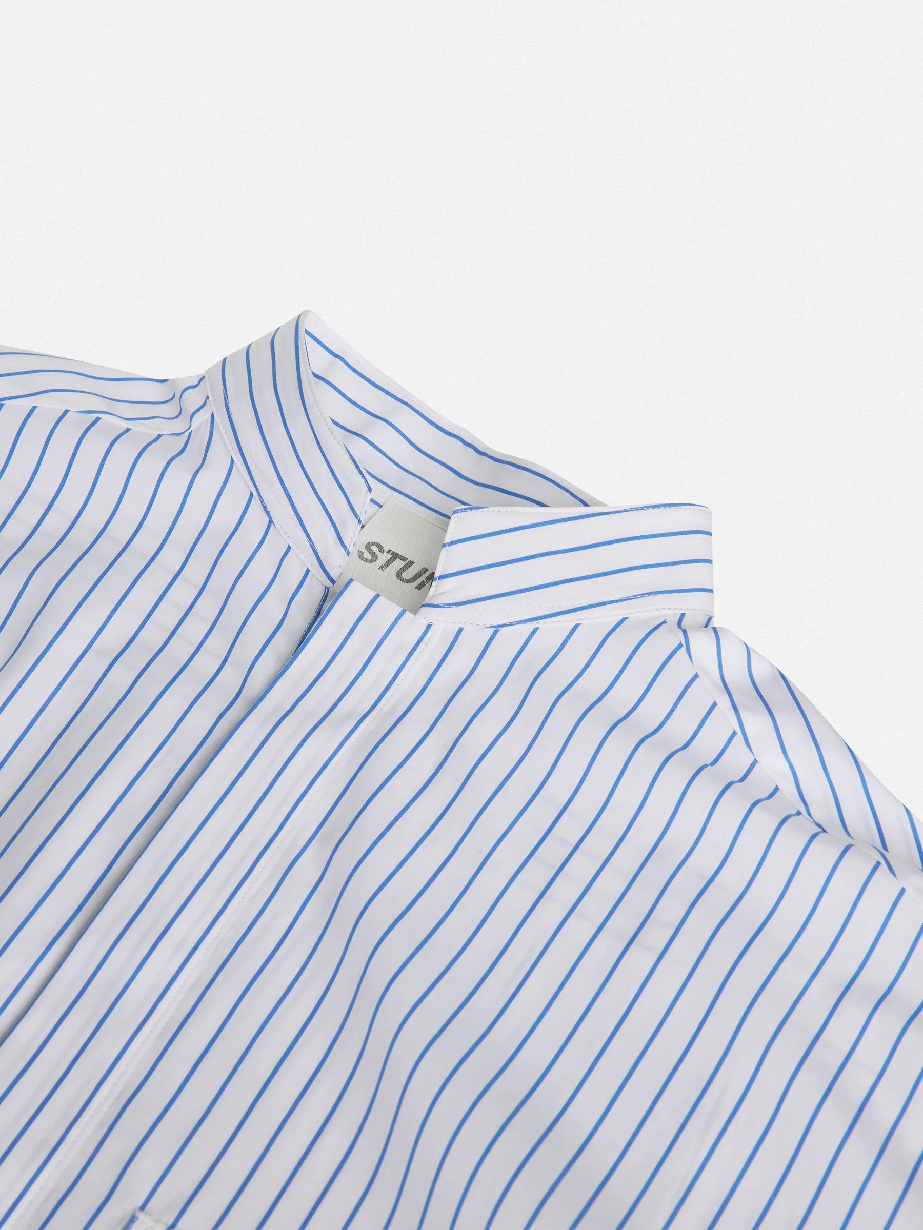 Oversized Mandarin Collar Shirt