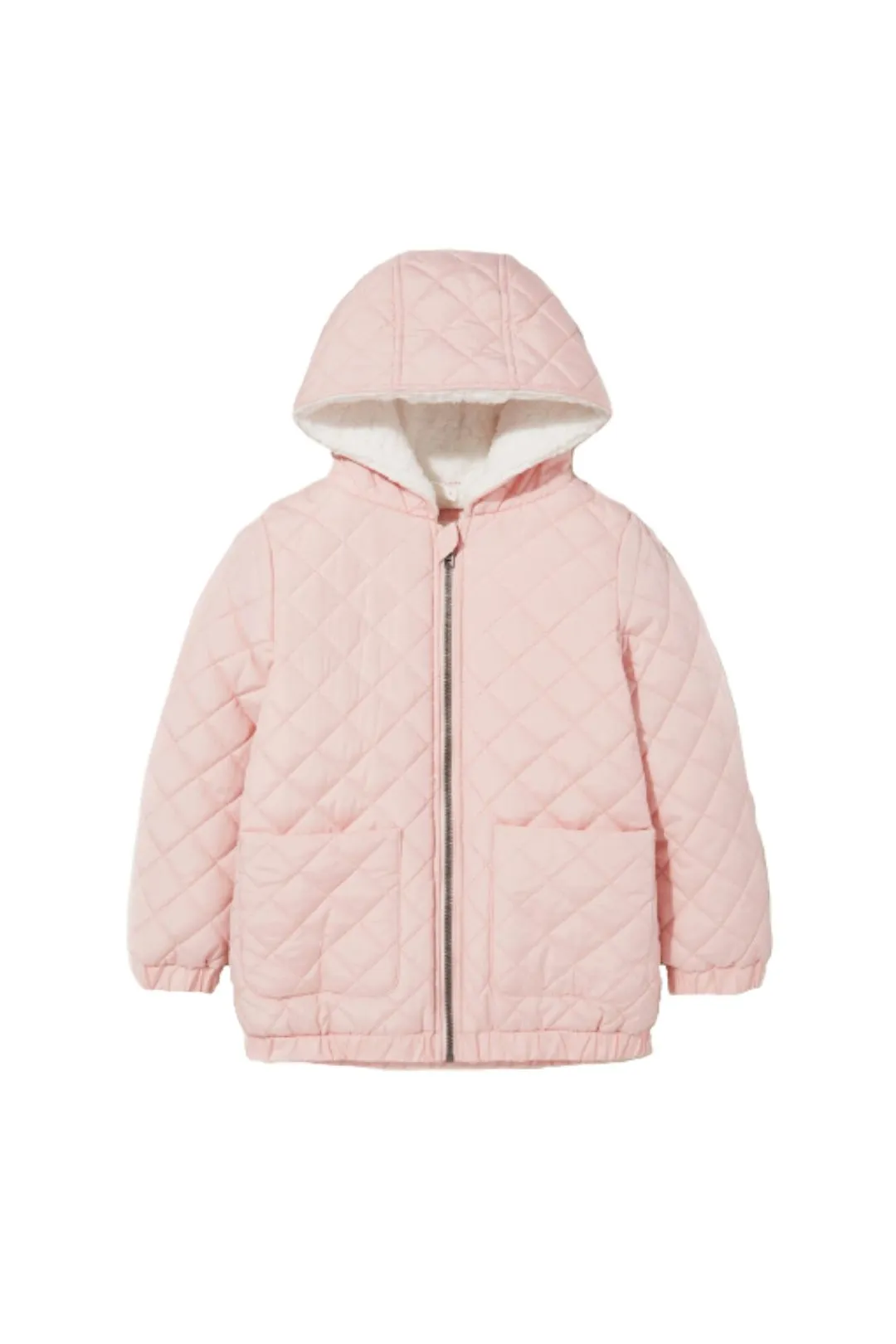 Quilted Anorak in Pink