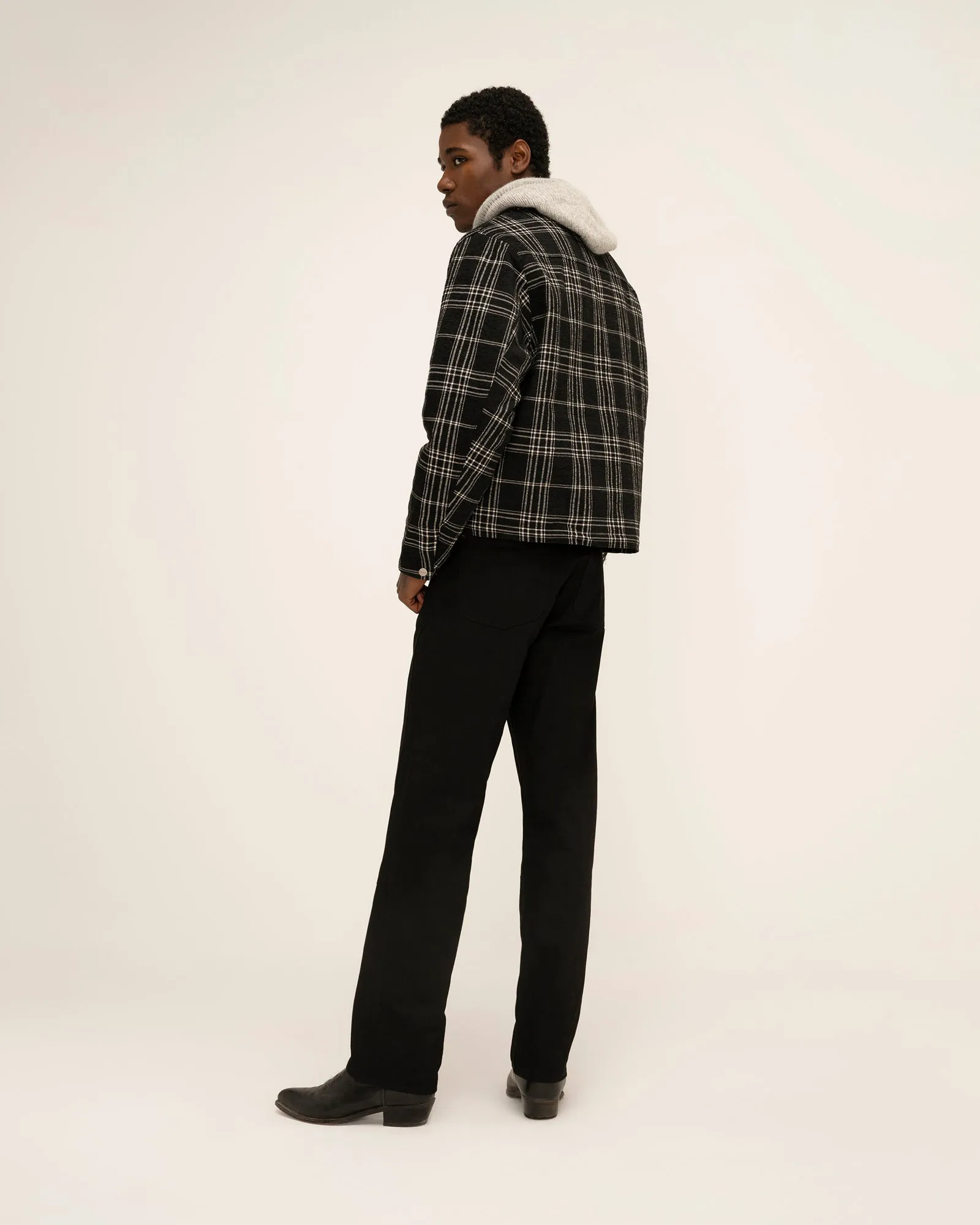 Quilted Lined Plaid Jacket