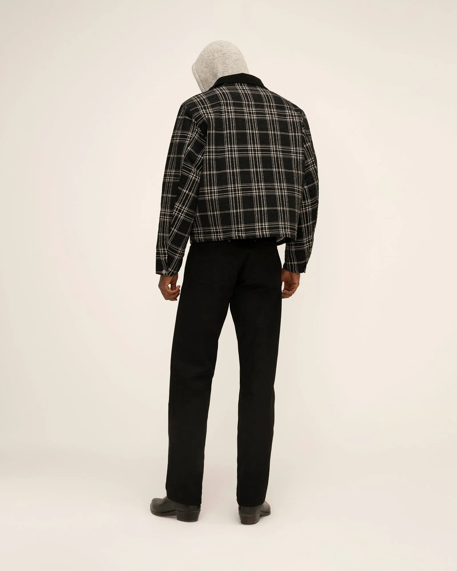 Quilted Lined Plaid Jacket