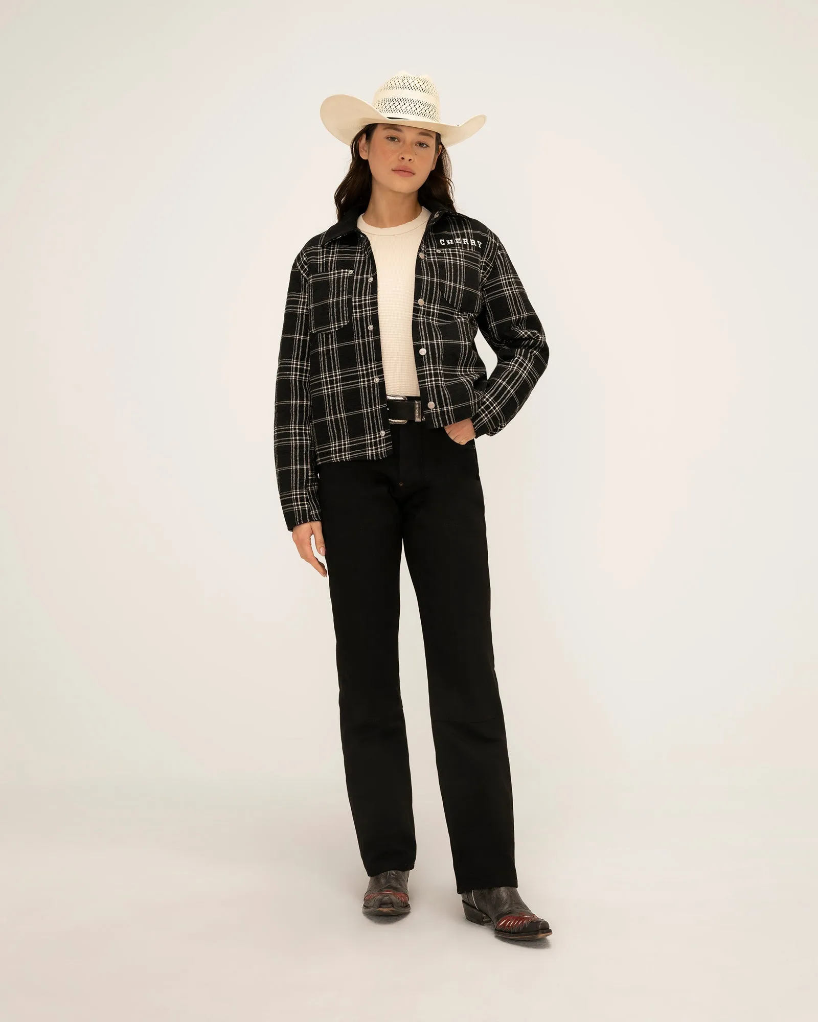 Quilted Lined Plaid Jacket
