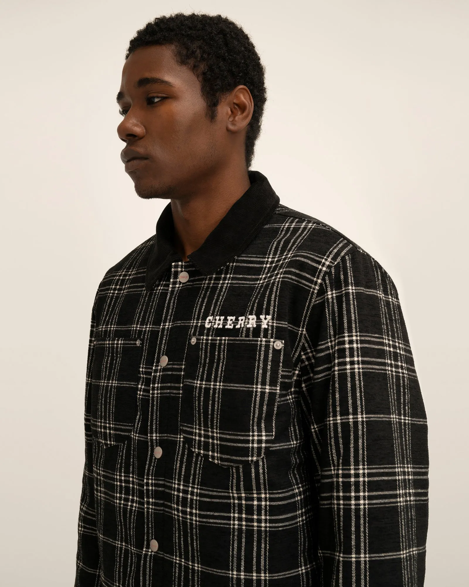 Quilted Lined Plaid Jacket