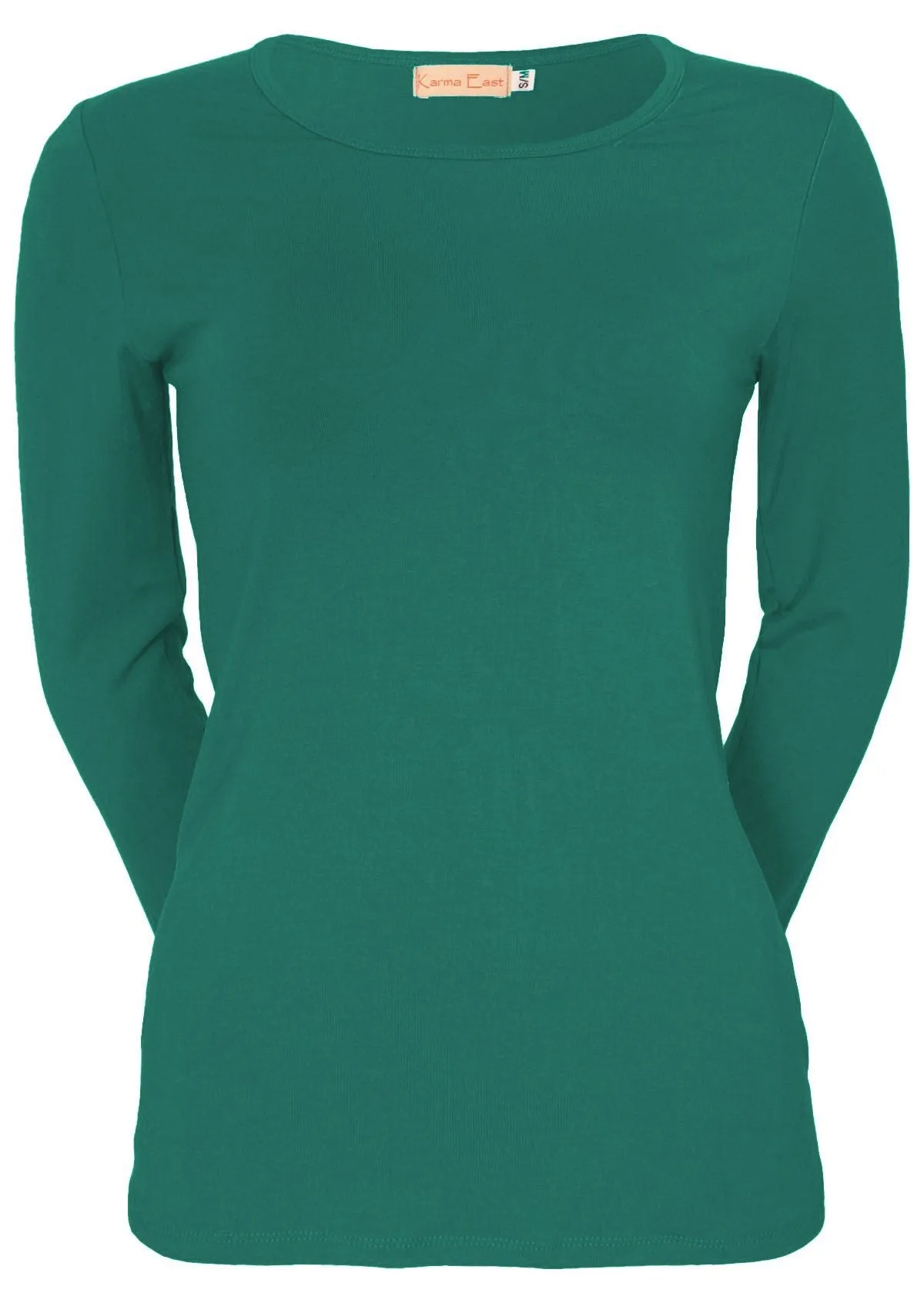 Round Neck Top Jade Green