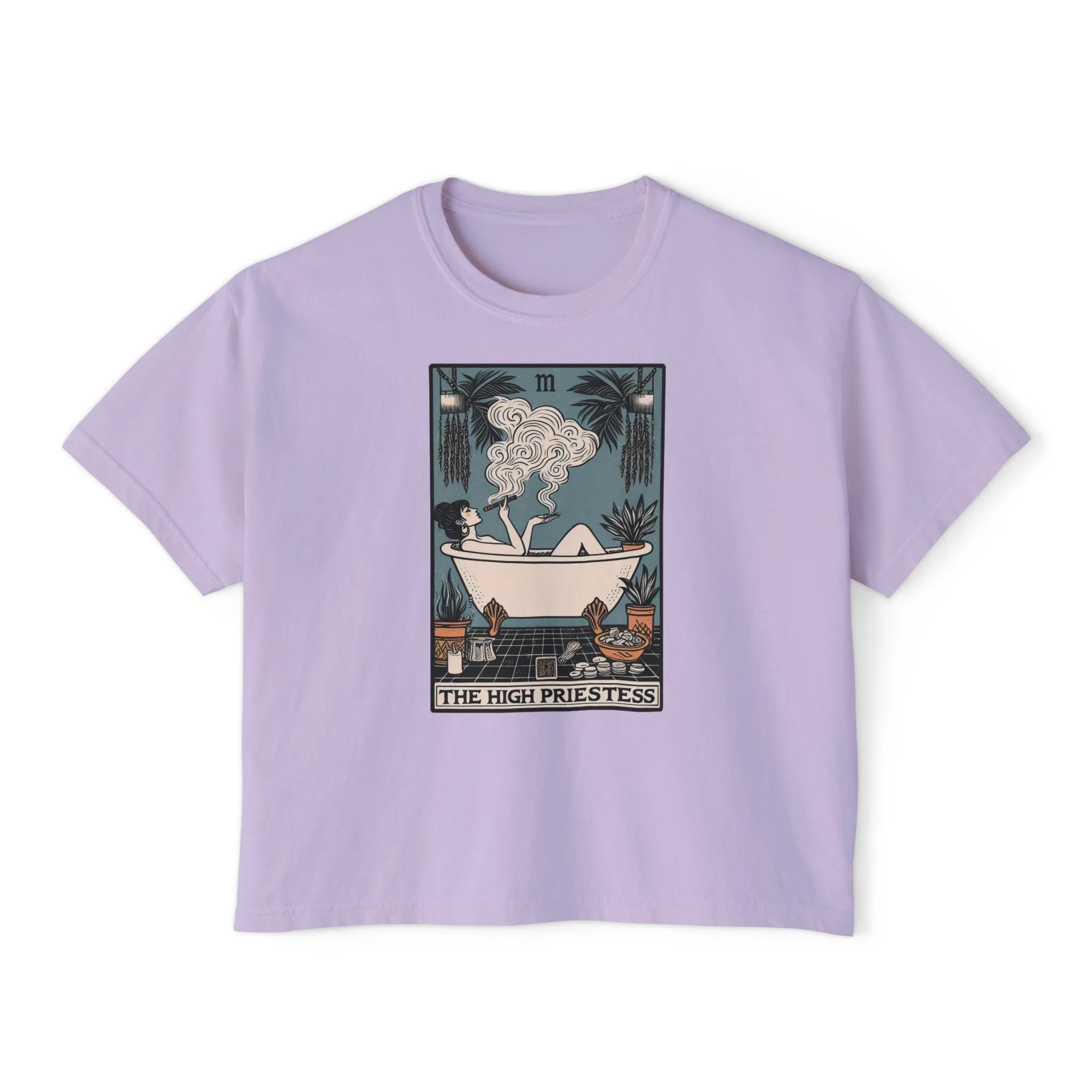 The High Priestess Women's Crop Top Boxy Tee