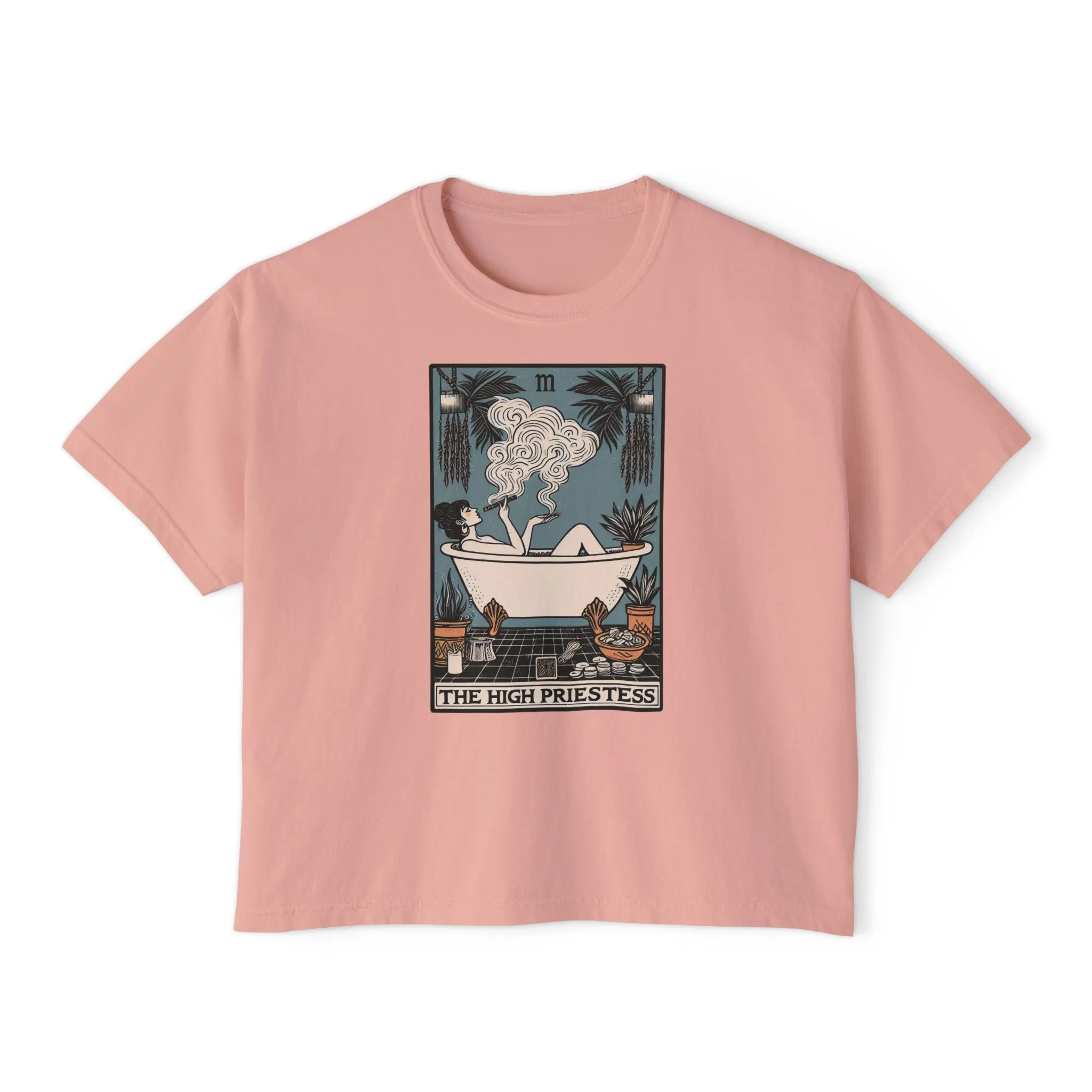 The High Priestess Women's Crop Top Boxy Tee