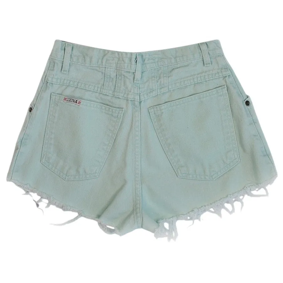 Vintage 90s Green High Rise Shorts