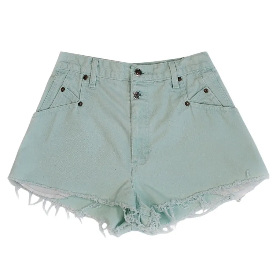 Vintage 90s Green High Rise Shorts