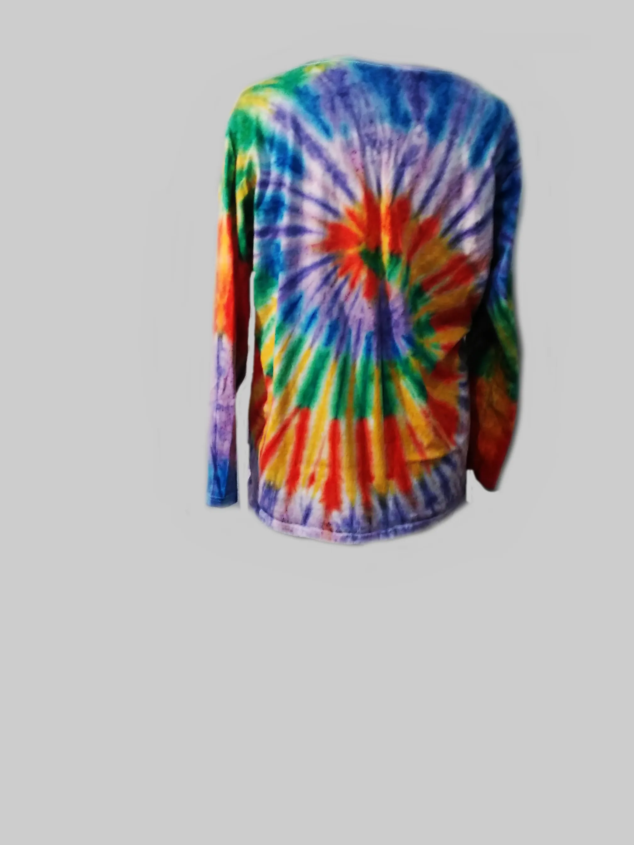 Women's Long-sleeve tee/Rainbow swirl#1