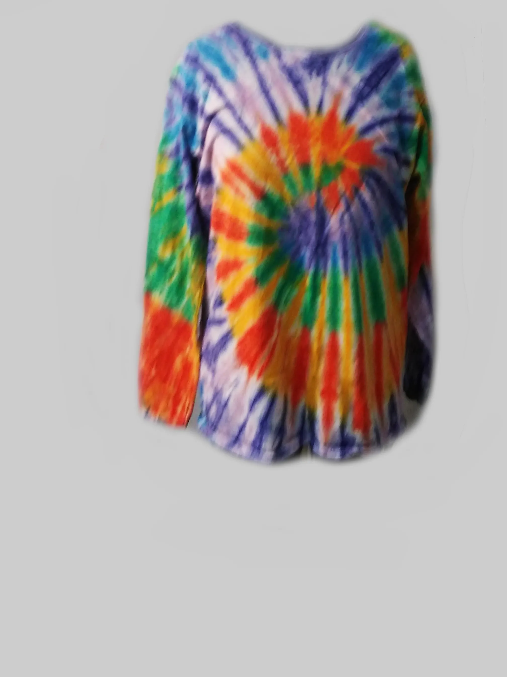 Women's Long-sleeve tee/Rainbow swirl#1